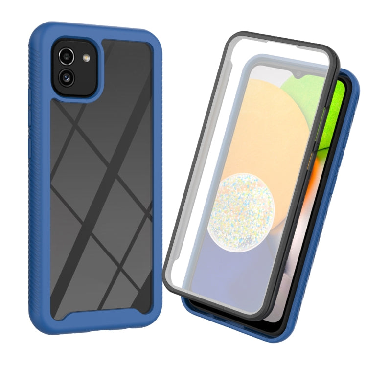 For Samsung Galaxy A03 164mm Starry Sky Solid Color Series PC + TPU Phone Case with PET Film