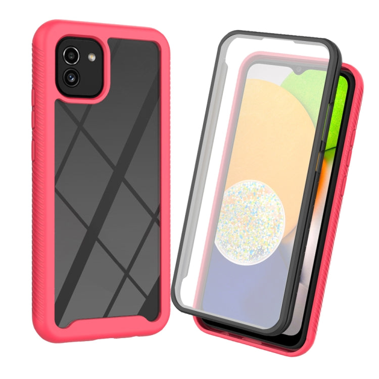 For Samsung Galaxy A03 166mm Starry Sky Solid Color Series PC + TPU Phone Case with PET Film