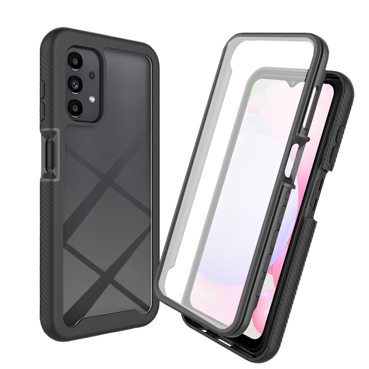 For Samsung Galaxy A13 4G Starry Sky Solid Color Series PC + TPU Phone Case with PET Film