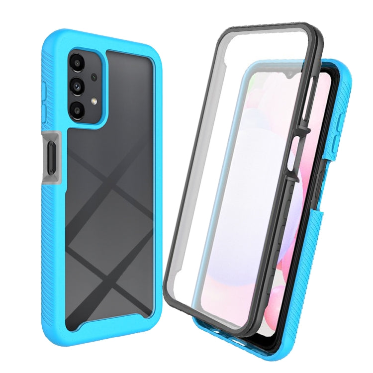 For Samsung Galaxy A13 4G Starry Sky Solid Color Series PC + TPU Phone Case with PET Film