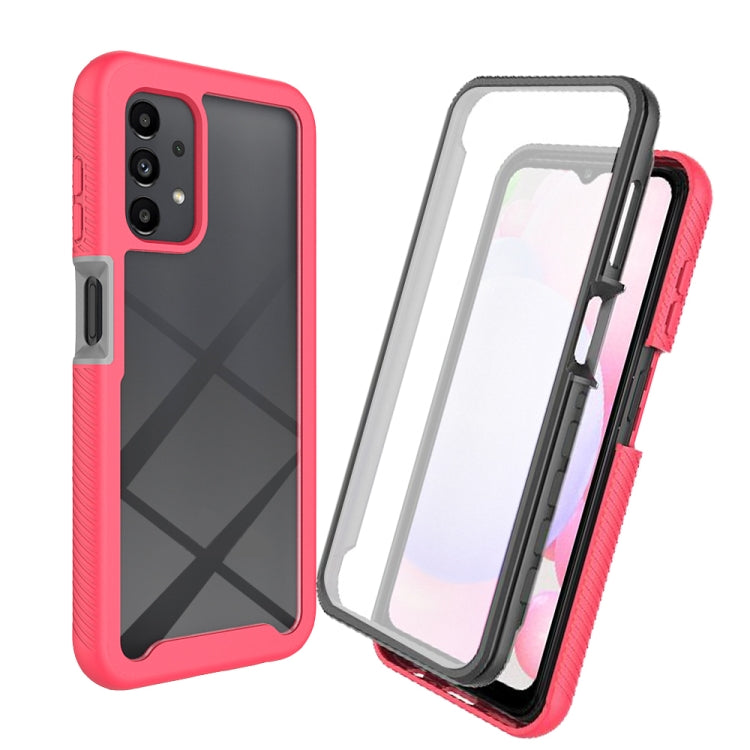 For Samsung Galaxy A13 4G Starry Sky Solid Color Series PC + TPU Phone Case with PET Film