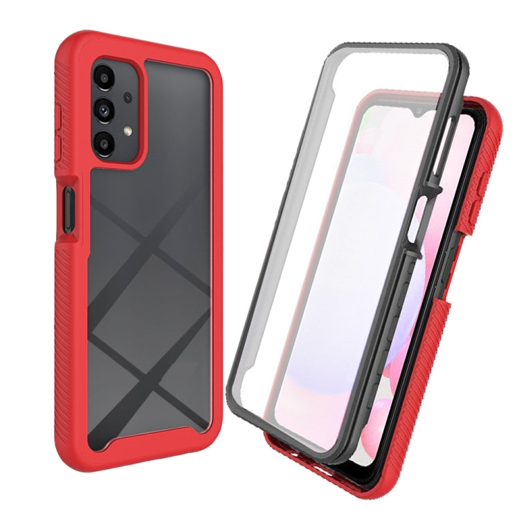 For Samsung Galaxy A13 4G Starry Sky Solid Color Series PC + TPU Phone Case with PET Film