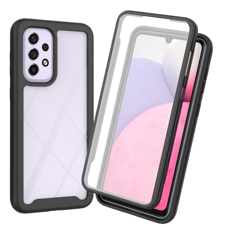 For Samsung Galaxy A33 5G Starry Sky Solid Color Series PC + TPU Phone Case with PET Film
