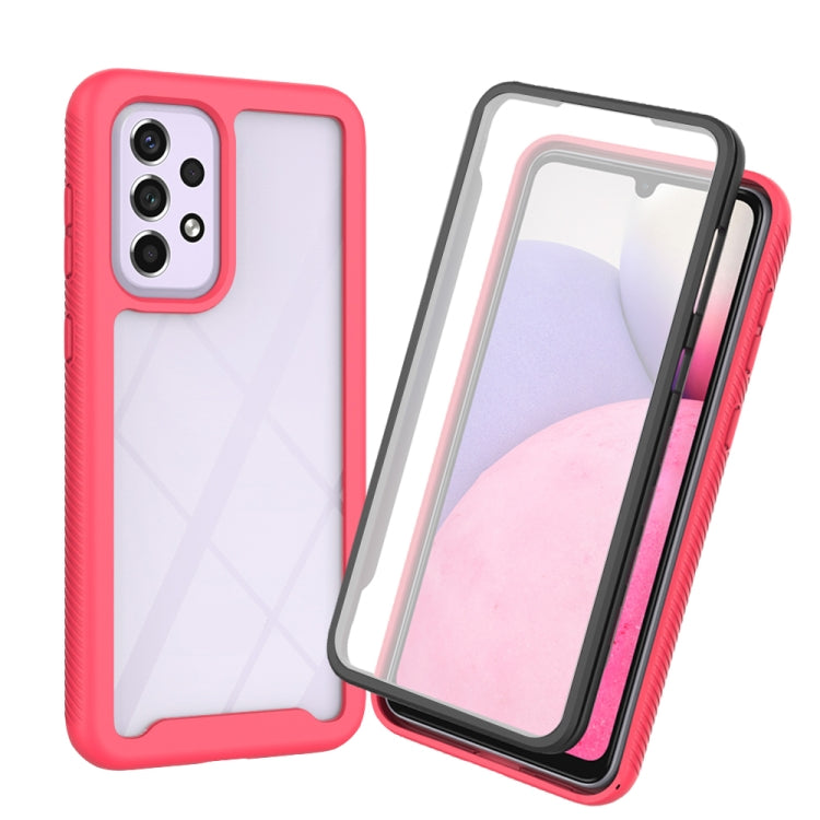 For Samsung Galaxy A33 5G Starry Sky Solid Color Series PC + TPU Phone Case with PET Film
