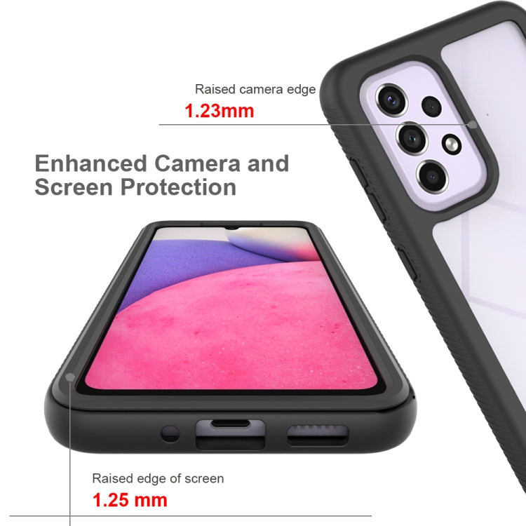 For Samsung Galaxy A33 5G Starry Sky Solid Color Series PC + TPU Phone Case with PET Film