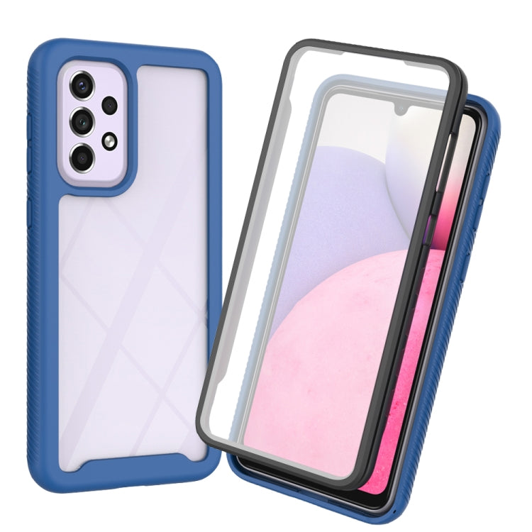 For Samsung Galaxy A33 5G Starry Sky Solid Color Series PC + TPU Phone Case with PET Film