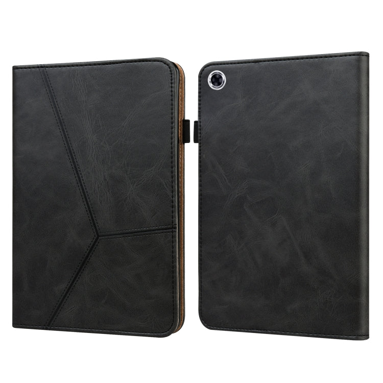 For Lenovo Tab M10 HD Gen 2 Solid Color Embossed Striped Leather Case