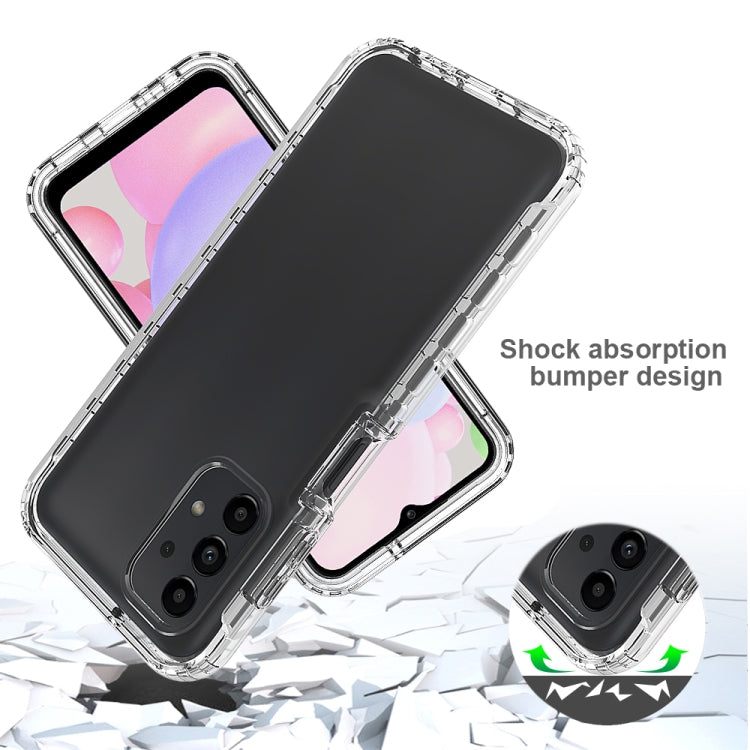 For Samsung Galaxy A13 4G Transparency Two-color Gradient PC + TPU Phone Case