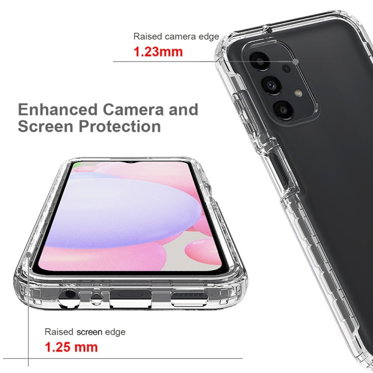 For Samsung Galaxy A13 4G Transparency Two-color Gradient PC + TPU Phone Case