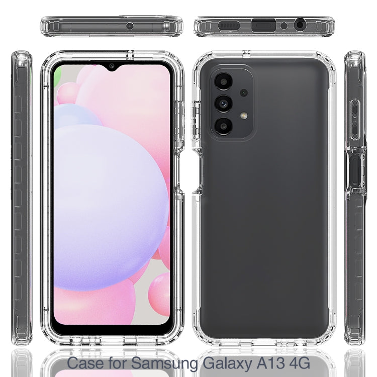 For Samsung Galaxy A13 4G Transparency Two-color Gradient PC + TPU Phone Case