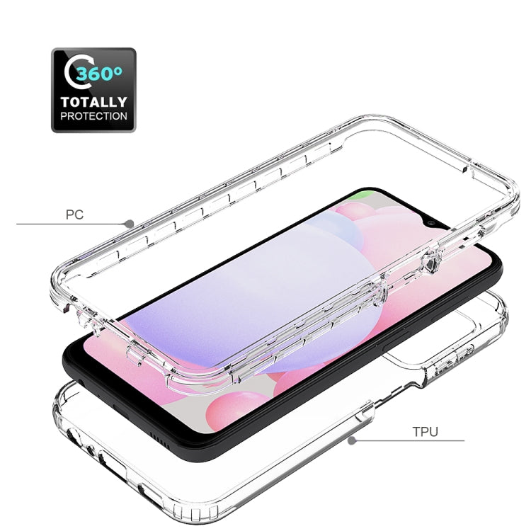 For Samsung Galaxy A13 4G Transparency Two-color Gradient PC + TPU Phone Case