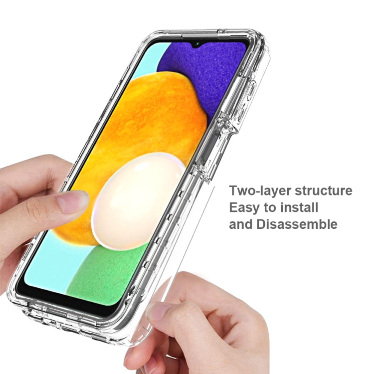 For Samsung Galaxy A13 5G Transparency Two-color Gradient PC + TPU Phone Case
