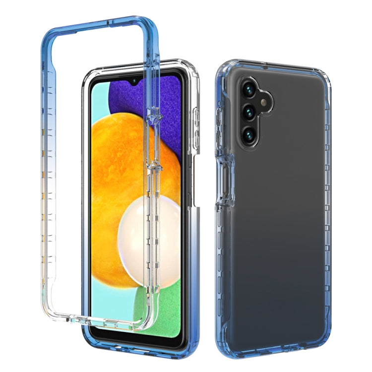 For Samsung Galaxy A13 5G Transparency Two-color Gradient PC + TPU Phone Case
