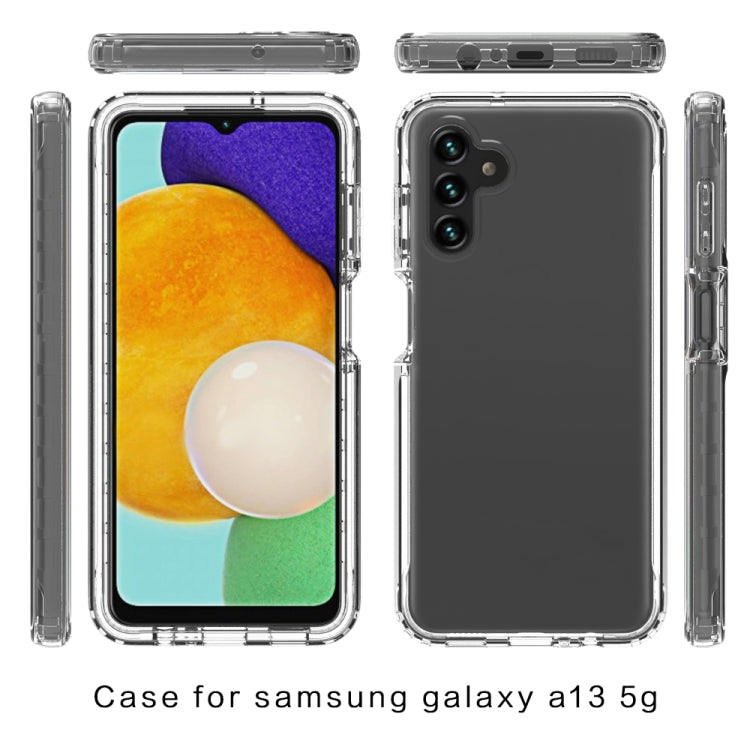 For Samsung Galaxy A13 5G Transparency Two-color Gradient PC + TPU Phone Case