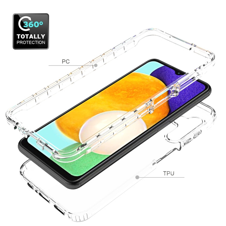 For Samsung Galaxy A13 5G Transparency Two-color Gradient PC + TPU Phone Case