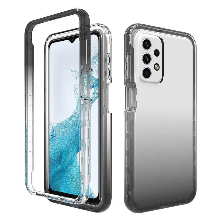 For Samsung Galaxy A23 4G Transparency Two-color Gradient PC + TPU Phone Case