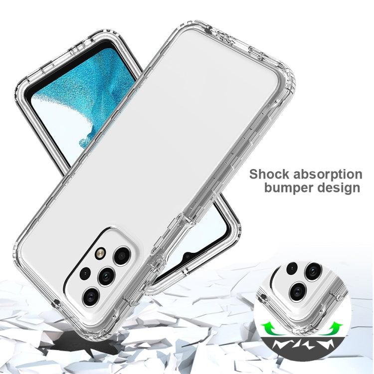 For Samsung Galaxy A23 4G Transparency Two-color Gradient PC + TPU Phone Case