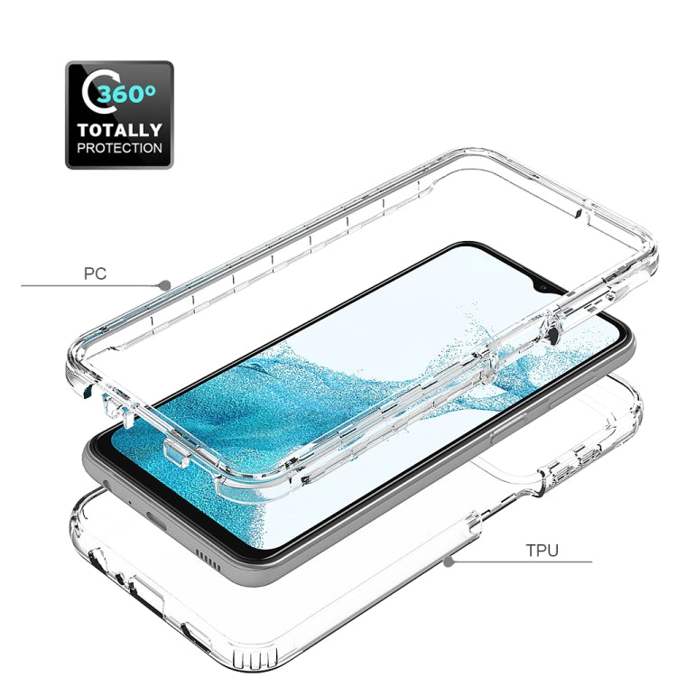 For Samsung Galaxy A23 4G Transparency Two-color Gradient PC + TPU Phone Case