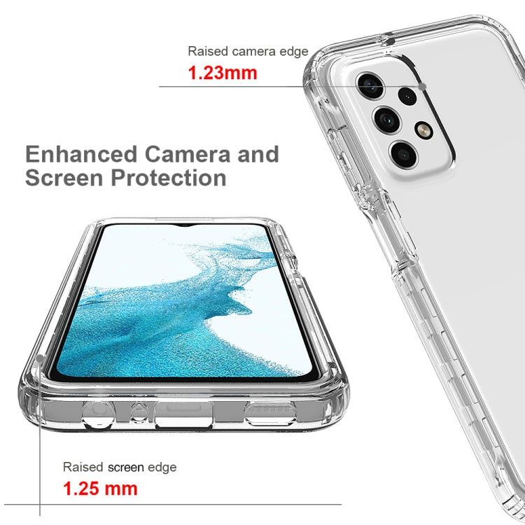 For Samsung Galaxy A23 4G Transparency Two-color Gradient PC + TPU Phone Case