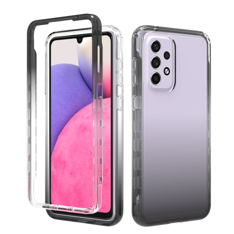 For Samsung Galaxy A33 5G Transparency Two-color Gradient PC + TPU Phone Case