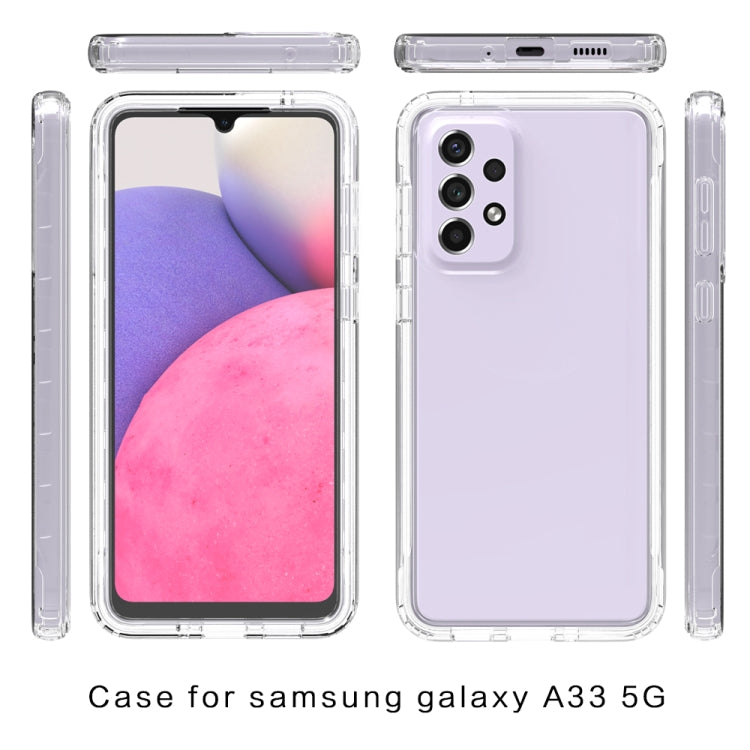 For Samsung Galaxy A33 5G Transparency Two-color Gradient PC + TPU Phone Case