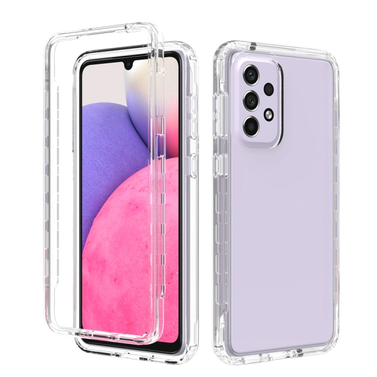 For Samsung Galaxy A33 5G Transparency Two-color Gradient PC + TPU Phone Case