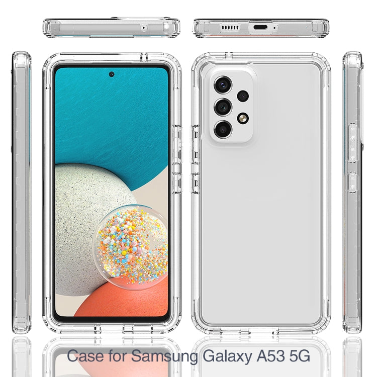 For Samsung Galaxy A53 5G Transparency Two-color Gradient PC + TPU Phone Case