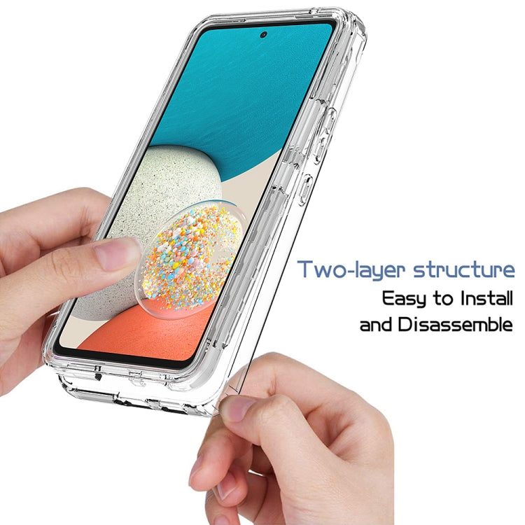For Samsung Galaxy A53 5G Transparency Two-color Gradient PC + TPU Phone Case