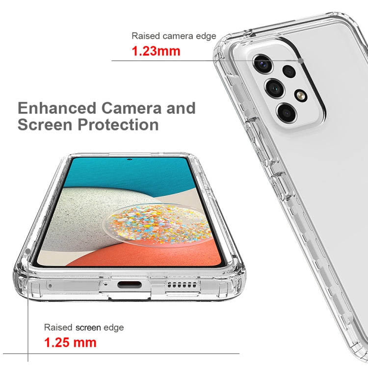 For Samsung Galaxy A53 5G Transparency Two-color Gradient PC + TPU Phone Case