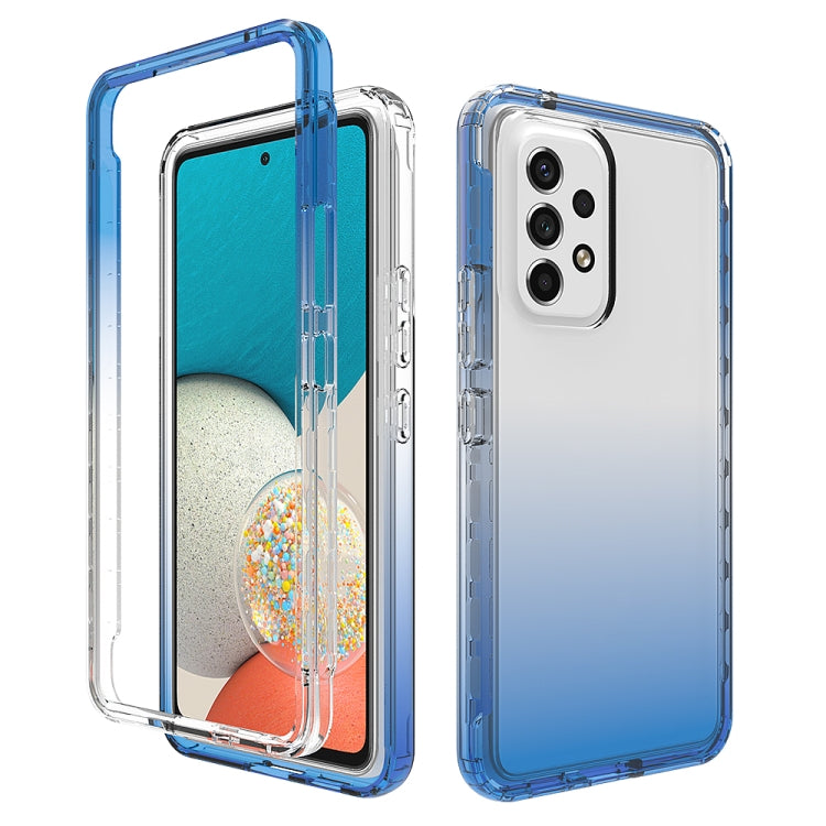 For Samsung Galaxy A53 5G Transparency Two-color Gradient PC + TPU Phone Case