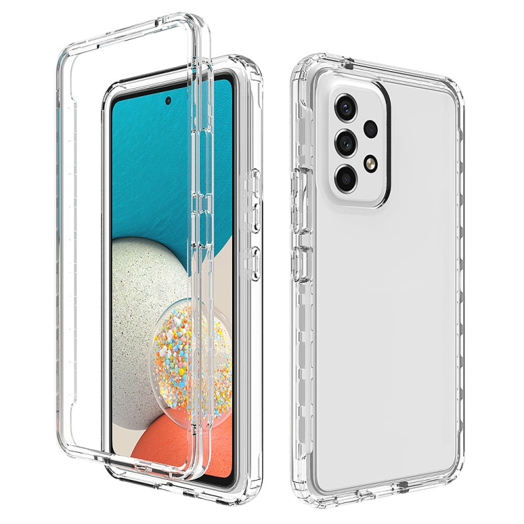 For Samsung Galaxy A53 5G Transparency Two-color Gradient PC + TPU Phone Case