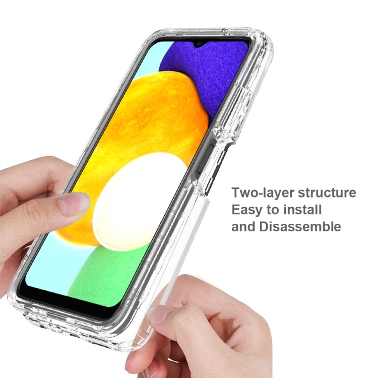 For Samsung Galaxy A03s 165.8mm US Version Transparency Two-color Gradient PC + TPU Phone Case