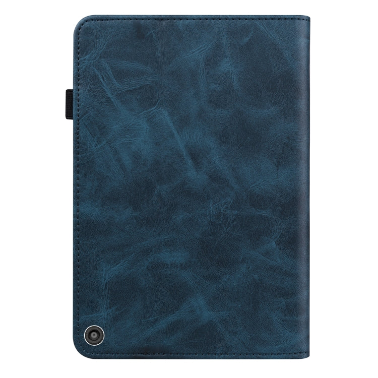 For Amazon Fire HD 10 Plus / Fire HD 10 (2021) Solid Color Embossed Striped Leather Case