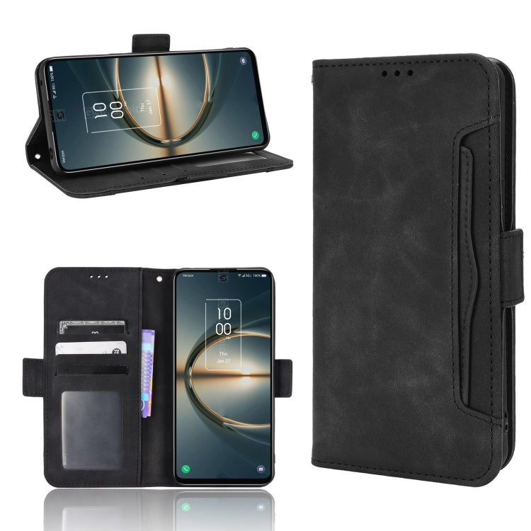 For TCL 30V 5G Skin Feel Calf Pattern Leather Phone Case