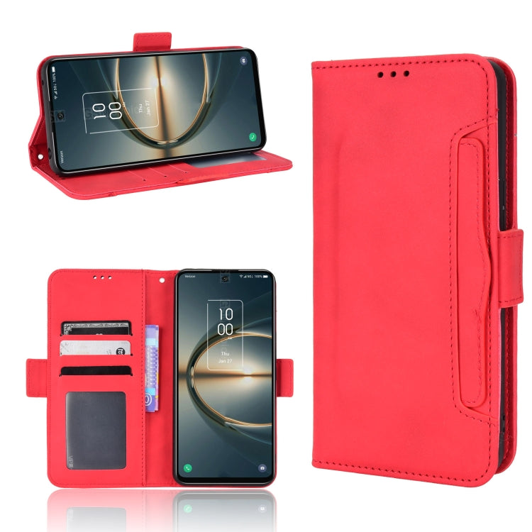 For TCL 30V 5G Skin Feel Calf Pattern Leather Phone Case