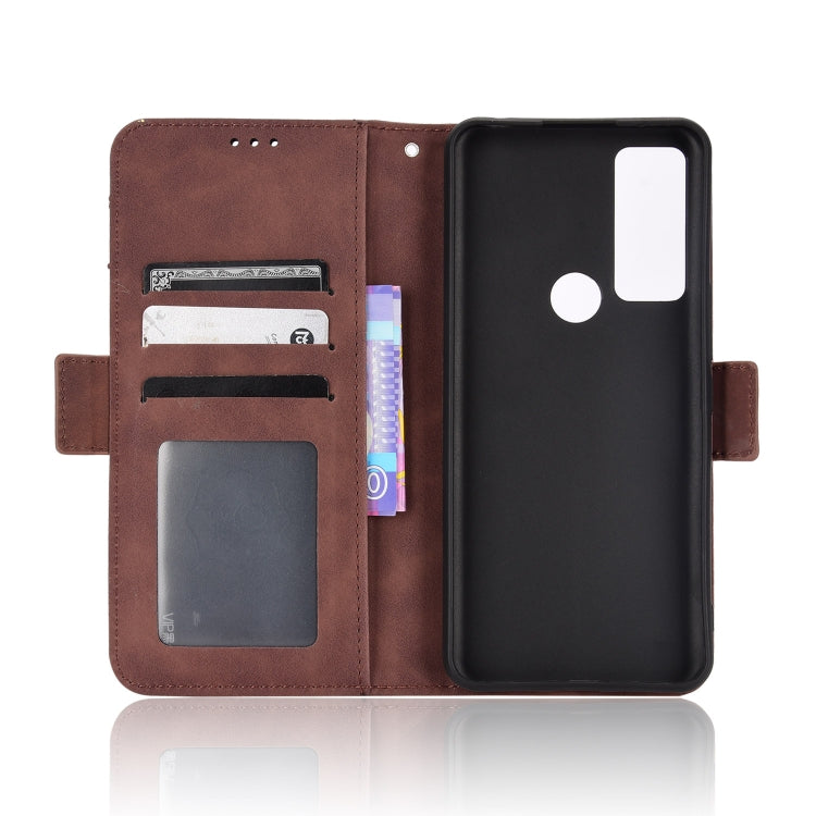For TCL 30V 5G Skin Feel Calf Pattern Leather Phone Case