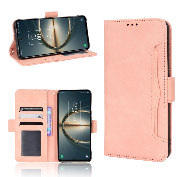 For TCL 30V 5G Skin Feel Calf Pattern Leather Phone Case