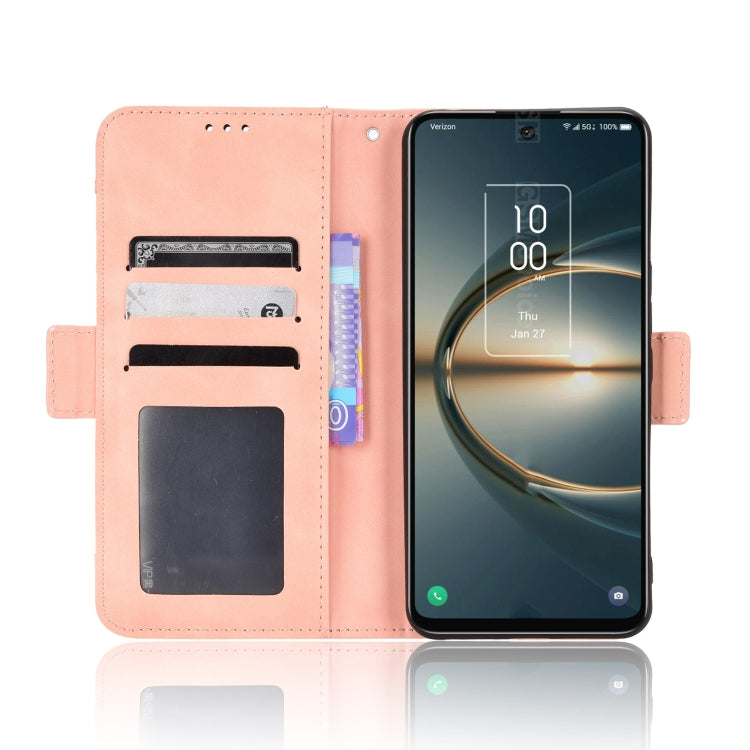 For TCL 30V 5G Skin Feel Calf Pattern Leather Phone Case