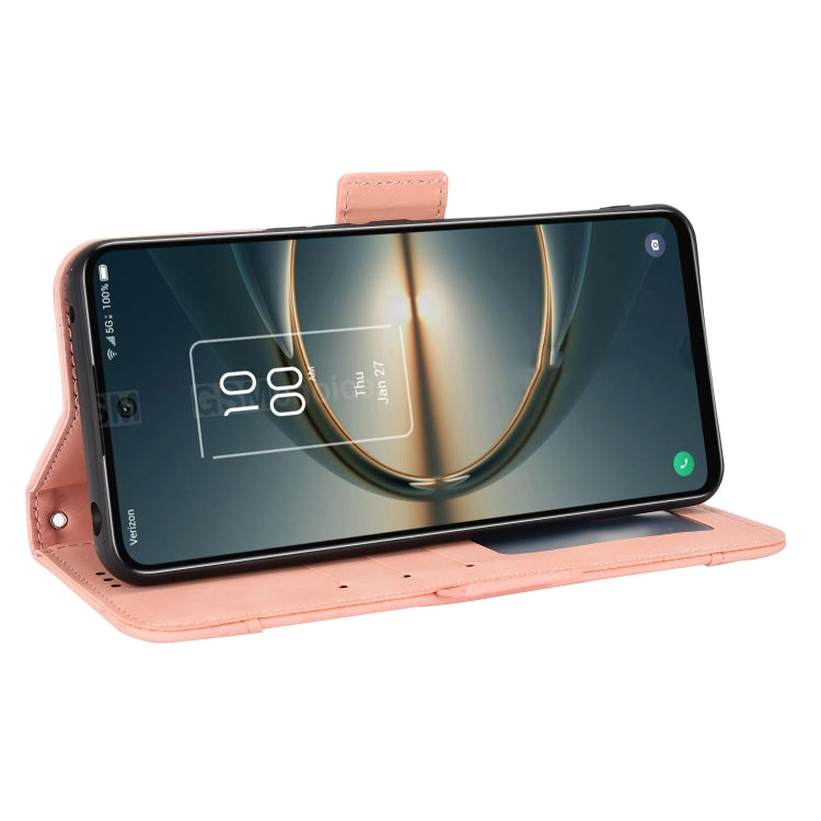 For TCL 30V 5G Skin Feel Calf Pattern Leather Phone Case