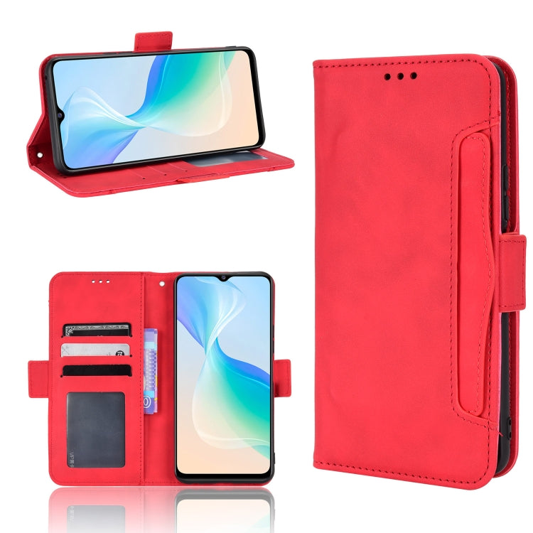 For vivo Y76 5G Skin Feel Calf Pattern Leather Phone Case