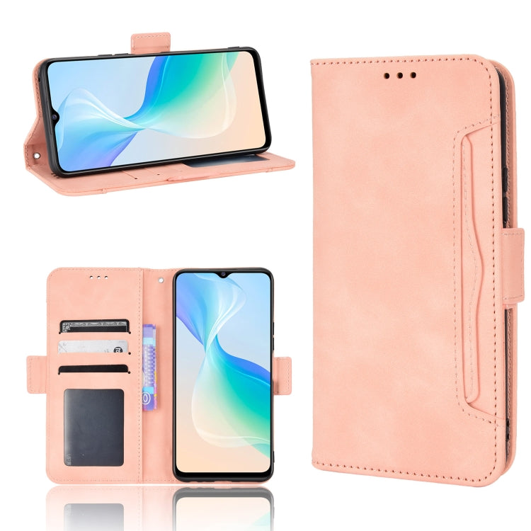 For vivo Y76 5G Skin Feel Calf Pattern Leather Phone Case