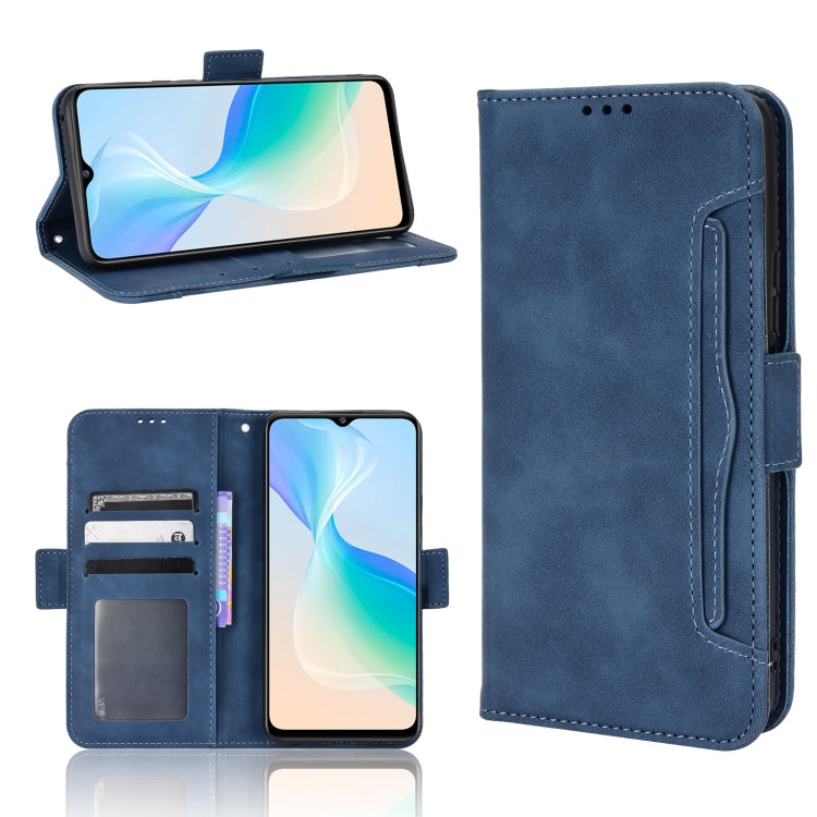 For vivo Y76 5G Skin Feel Calf Pattern Leather Phone Case