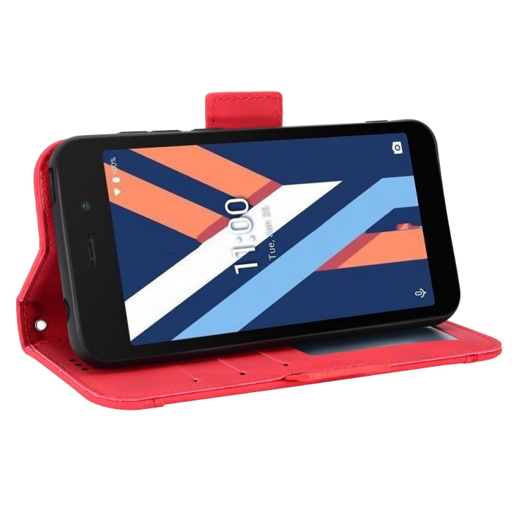 For Wiko Y52 Skin Feel Calf Pattern Leather Phone Case