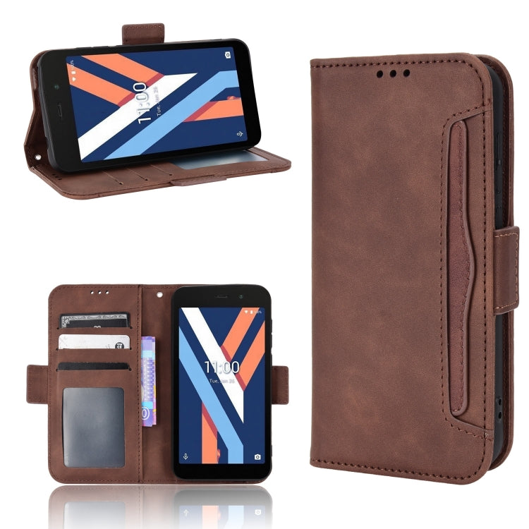 For Wiko Y52 Skin Feel Calf Pattern Leather Phone Case