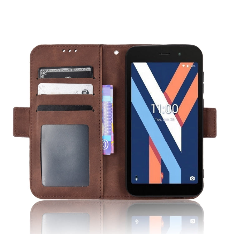 For Wiko Y52 Skin Feel Calf Pattern Leather Phone Case