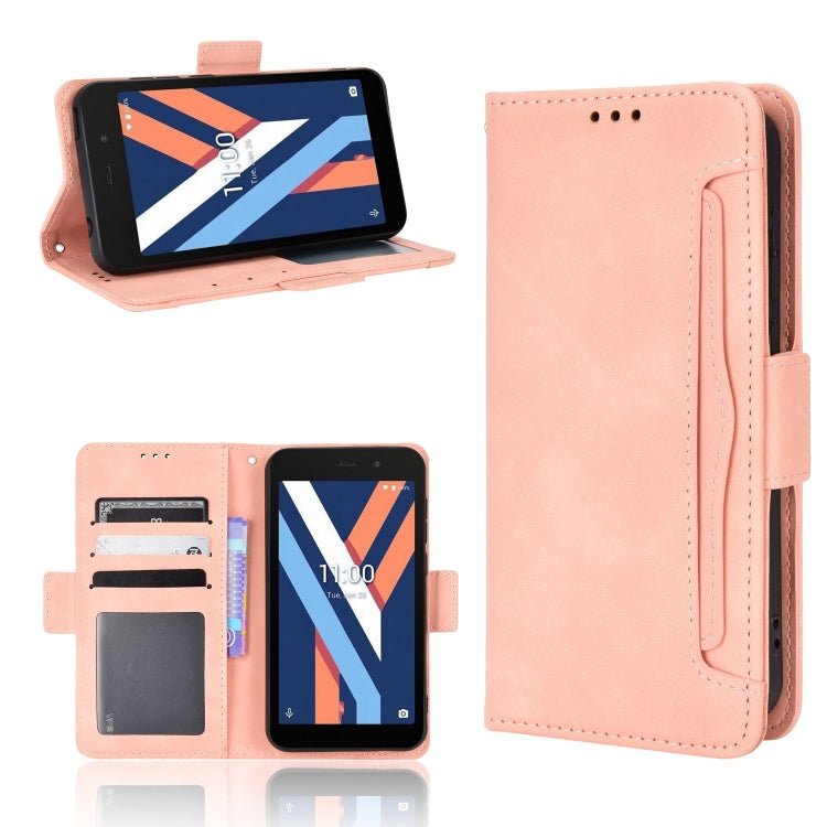 For Wiko Y52 Skin Feel Calf Pattern Leather Phone Case