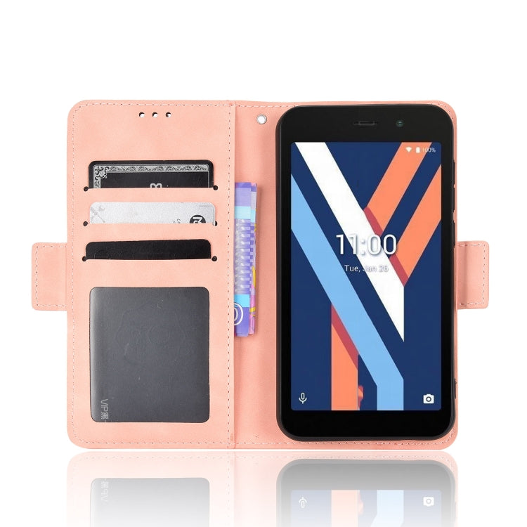 For Wiko Y52 Skin Feel Calf Pattern Leather Phone Case