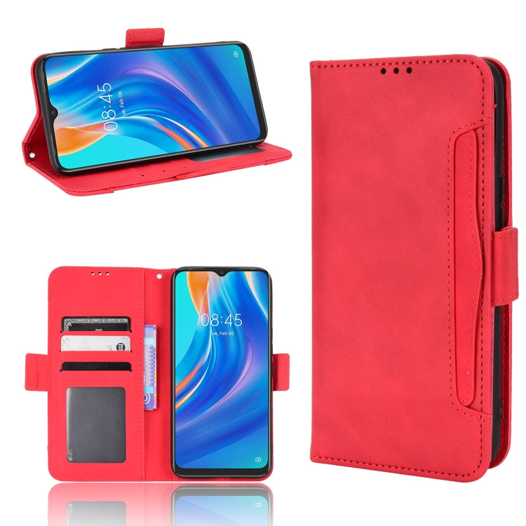 For Tecno Spark 7 Skin Feel Calf Pattern Leather Phone Case
