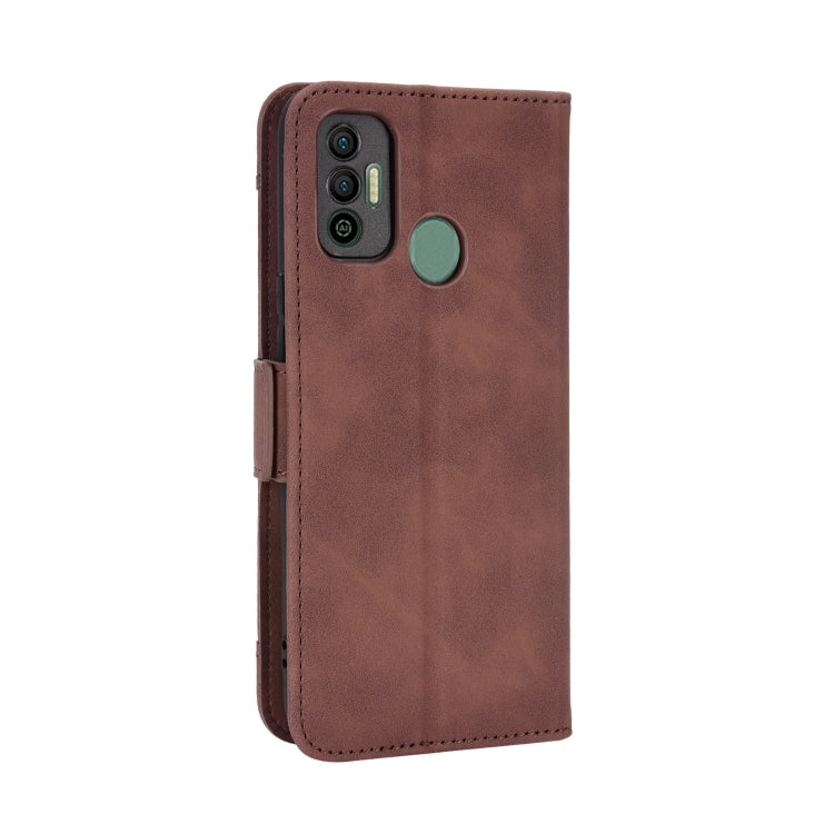 For Tecno Spark 7 Skin Feel Calf Pattern Leather Phone Case