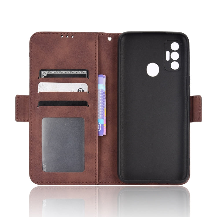 For Tecno Spark 7 Skin Feel Calf Pattern Leather Phone Case